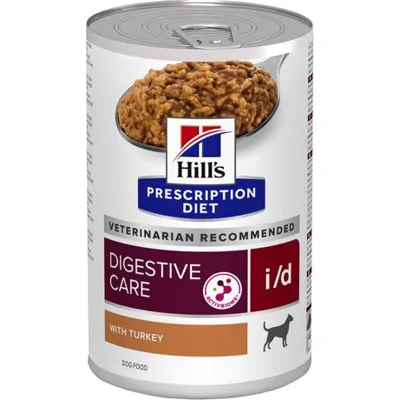 Hill's Prescription Diet I/D Digestive Care nat hondenvoer met kalkoen blik 1 tray (12 x 200 g)