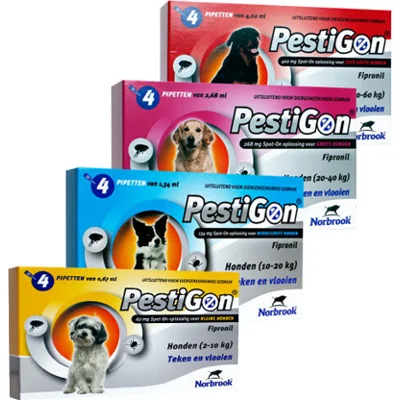 Pestigon Combo Spot-On voor honden van 2 tot 10 kg 3 pipetten
