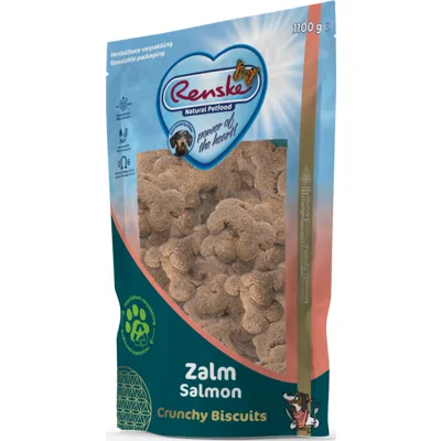 4x Renske Gezonde Beloning Crunchy Hondensnack Zalm 1100 gr
