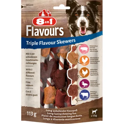 6x 8in1 Triple Flavour Skewers 6 stuks