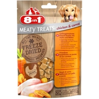 8x 8in1 Meaty Treats Kip en Wortel 50 gr