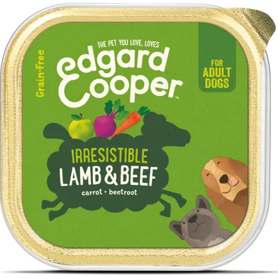 Edgard&Cooper Kuipje Vers Vlees Hondenvoer Lam - Rund 300 gr
