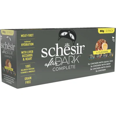 Schesir After Dark Bouillon Variatie-Pack 12 x 80 gr