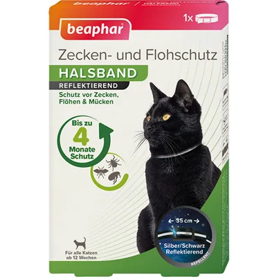 Beaphar Vlooienband Reflecterend - Kat - 35 cm