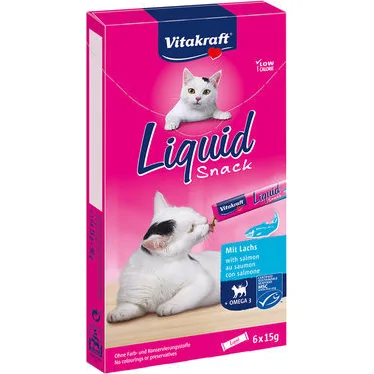 Vitakraft Cat Liquid Snack - Zalm - 270 gram (18 x 15 gram)