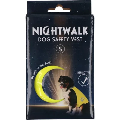Nightwalk Dog Safety Vest Yellow S