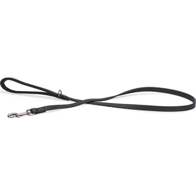 Beeztees Balacron Ax kunstleer hondenriem zwart 130 x 1.5 cm