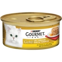 Gourmet Gold Hartig Torentje met Kip & Wortel natvoer kat 85 gram