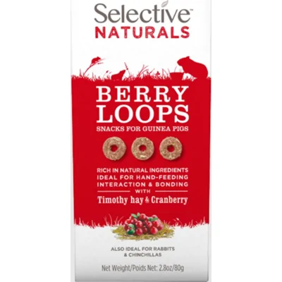Supreme Selective Naturals Berry Loops cavia/konijnensnacks 80 gram