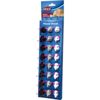 Trixie pluche muizen assorti 5 cm 24 st