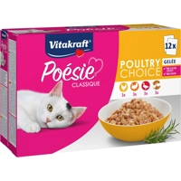 Vitakraft Poésie Classique Poultry Choice in gelei natvoer kat (12 x 85 g) 1 verpakking (12 x 85 g)