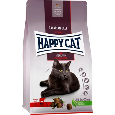 Happy Cat Adult Sterilised Voralpen Rind (met rund) kattenvoer 10 kg