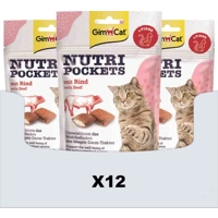 12x GimCat Nutri Pockets Rund 60 gr