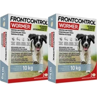 2x Frontcontrol Wormer Ontworming Tabletten Hond 2 tabletten product name