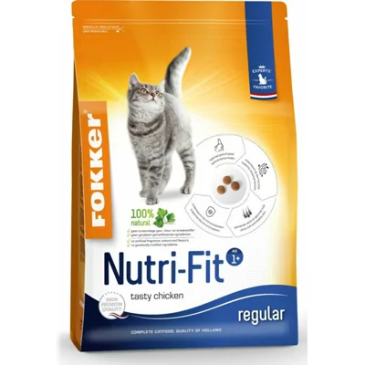 3x Fokker Nutri Fit Kattenvoer Kip 2,5 kg
