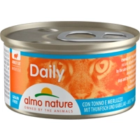 48x Almo Nature Daily Menu Mousse Kattenvoer Nat Tonijn&Witvis 85 gr