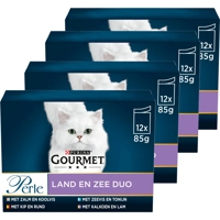 4x Gourmet Perle Duo Rund - Kip 12 x 85 gr