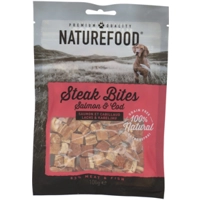 8x Rosewood Naturefood Steak Bites Zalm&Koolvis 100 gr