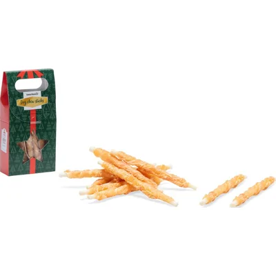 Beeztees Kerstkado Kauwstaven Kip hondensnack
