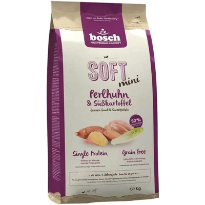 Bosch Soft Mini Hondenvoer - Parelhoen en Zoete aardappel - 1 kg