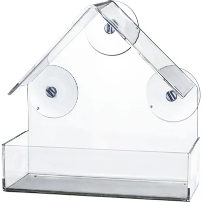 Trixie Raamvoederhuis Transparant - 15 x 15 x 6 cm