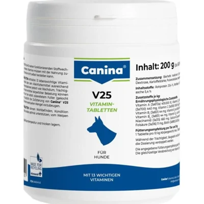 Canina V25 Vitaminetabletten - 200 g