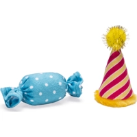 Beeztees Party Feestmuts en Snoep kattenspeelgoed 10x5x2 cm