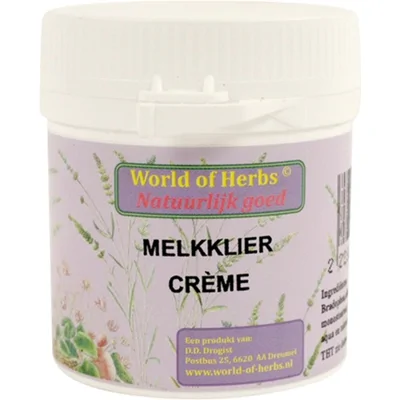 World of herbs fytotherapie melkklier creme 50 gr