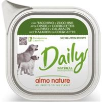 Almo Nature Daily met kalkoen en courgette natvoer hond 18 x 300 g