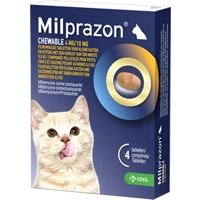 Milprazon Chewable 4 mg / 10 mg kitten en kleine kat 4 tabletten
