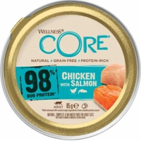 12x Wellness Core Kattenvoer 98% Recipe Kip - Zalm 85 gr