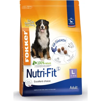 3x Fokker Nutri-Fit Hondenvoer L 2,5 kg