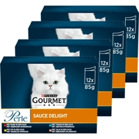 4x Gourmet Perle Mini Filets in Saus Mix 12 x 85 gr