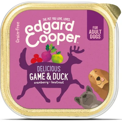 Edgard&Cooper Kuipje Vers Vlees Hondenvoer Wild - Eend 150 gr
