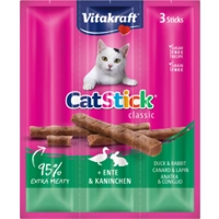 Vitakraft Cat-Stick Mini eend - Konijn 3 stuks