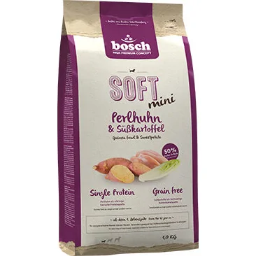 Bosch Soft Mini Hondenvoer - Parelhoen en Zoete aardappel - 2,5 kg