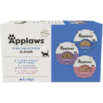 Applaws Cat - Multipack Fish Selection Pots - 8 x 60 g