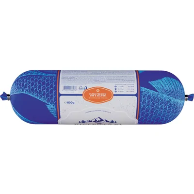 Riverwood Natvoer Visworst - Kabeljauw & Forel - 800 g