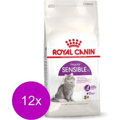 12x Royal Canin Kattenvoer Droog Sensible 400 gr