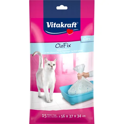 Vitakraft CloFix Kattenbakzakken - 15 stuks