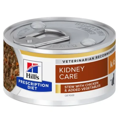 Hill's Prescription Diet k/d Kidney Care Stoofpotje Kattenvoer Nat Kip & Groenten 82 gr