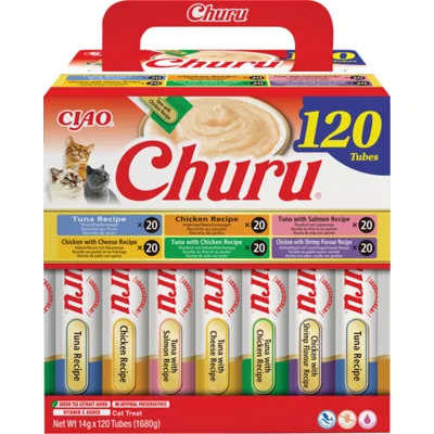 Ciao Churu Kattensnack Puree Chicken & Tuna 120x14 gr