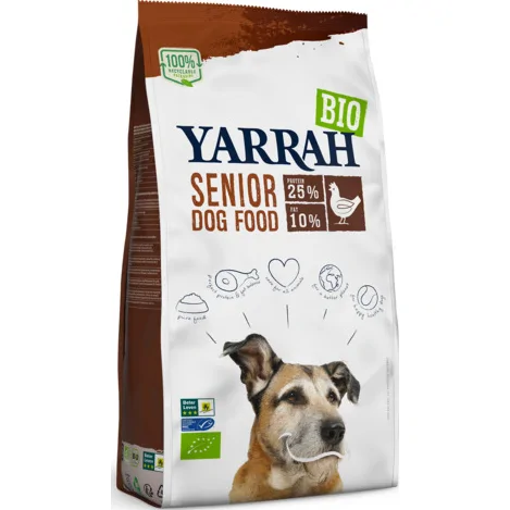 Yarrah Bio Hondenvoer Senior Kip 10 kg