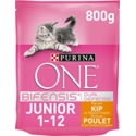 Purina One Junior Kip Volkoren Kat 800 gr