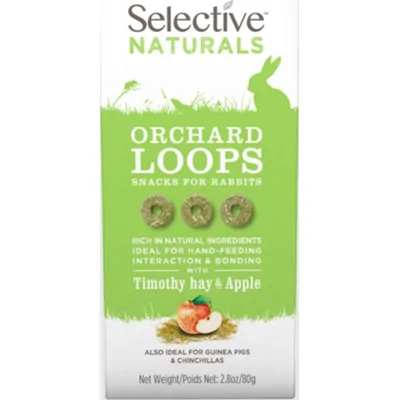 Supreme Selective Naturals Orchard Loops cavia/konijnensnacks 80 gram