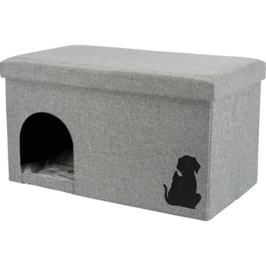 Trixie kattenhuis kimy grijs 70x40x40 cm
