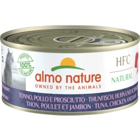 Almo Nature HFC Natural met tonijn, kip en ham natvoer kat (150 g) 12 x 150 g