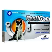 Pestigon Spot-On voor honden van 10 tot 20 kg 4 pipetten product name