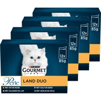 4x Gourmet Perle Mini Filets Multipack Land Duo in Saus 12 x 85 gr