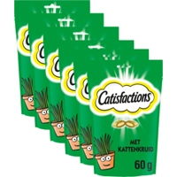 6x Catisfactions Kattensnack Kattenkruid 60 gr product name